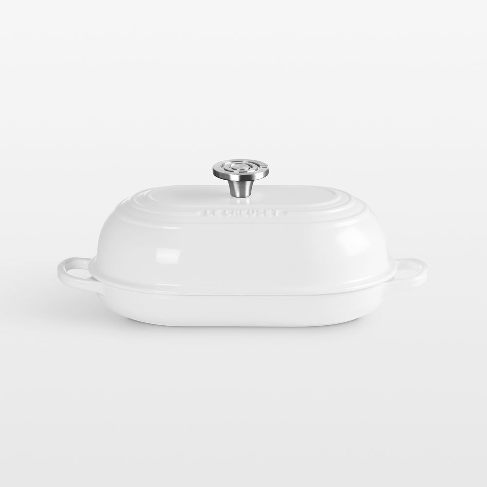 Le Creuset Signature 11.5" White Oval Bread Oven