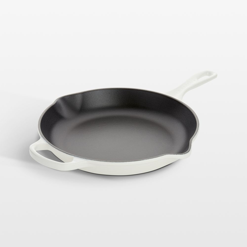 Le Creuset Signature 10.25" White Enameled Cast Iron Skillet