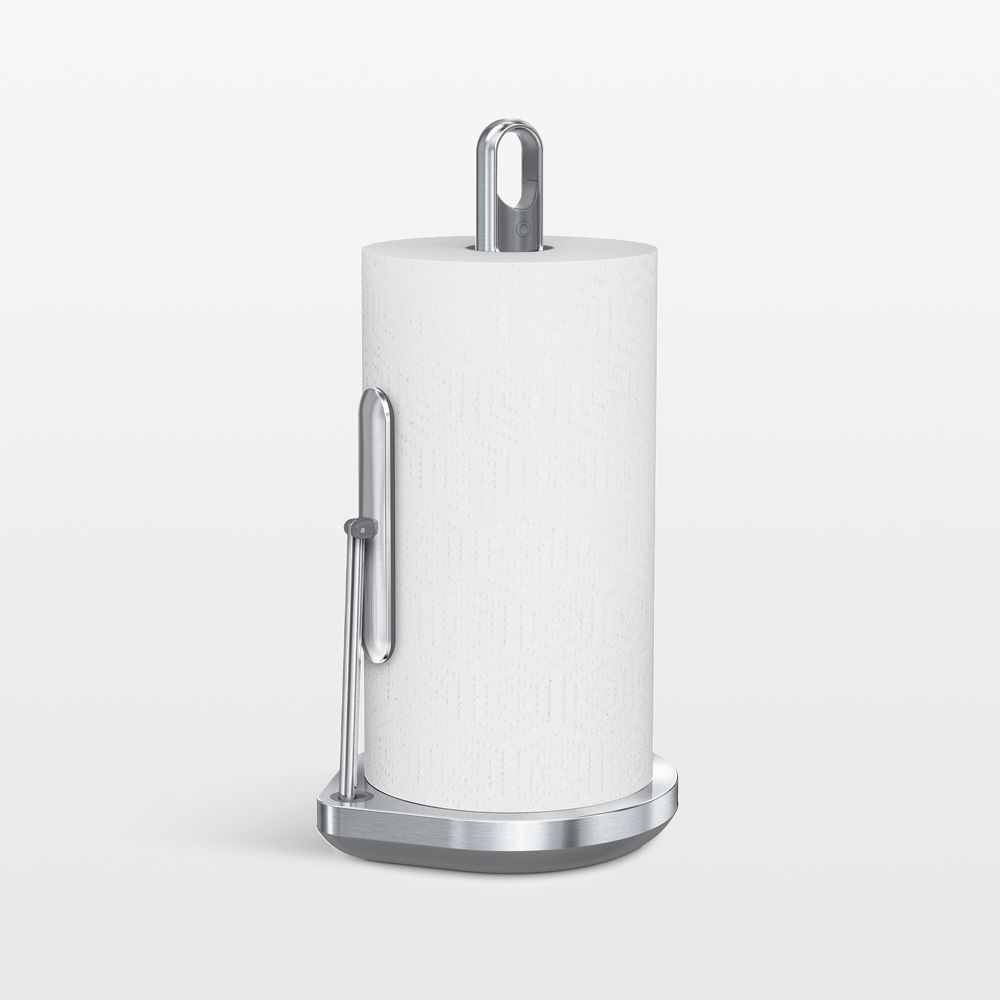 Simplehuman Kitchen Paper Towel Holder with Spray Pump, Brushed Stainless Steel