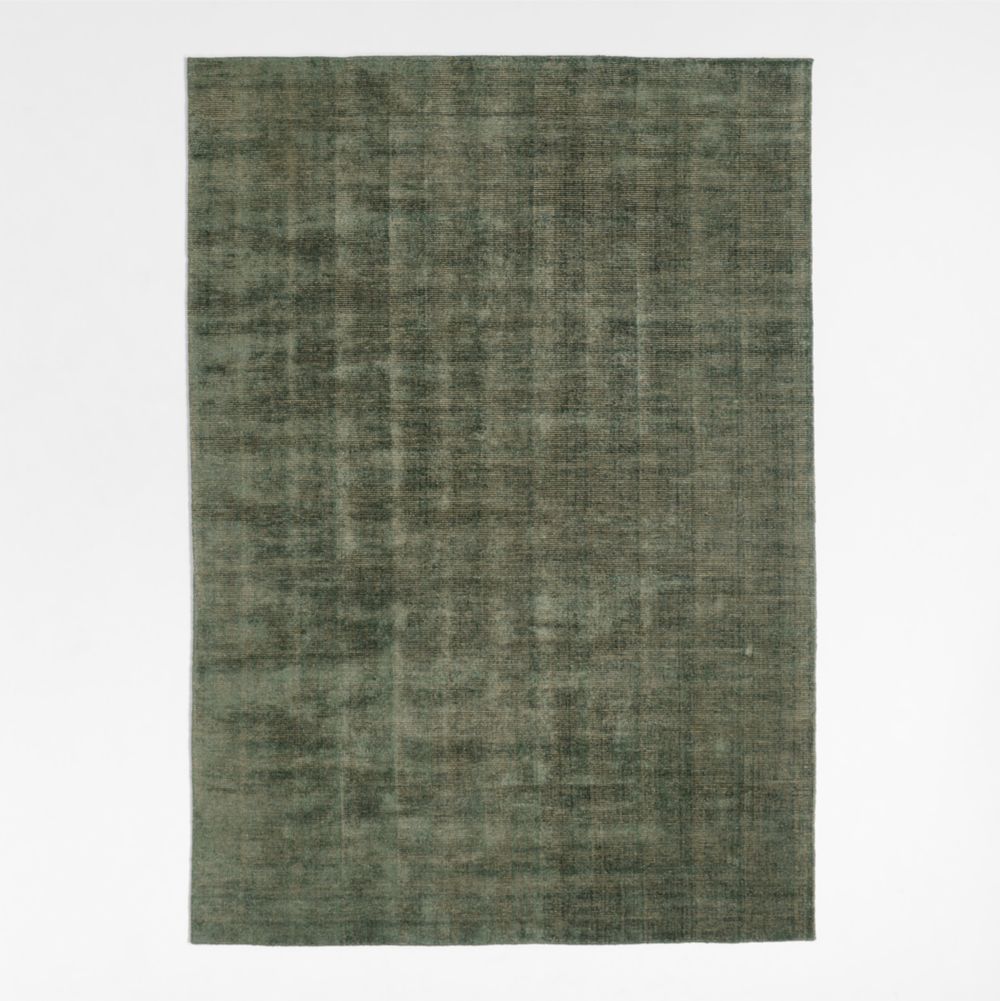 Whistler Viscose and Jute Blend Handwoven Green Area Rug