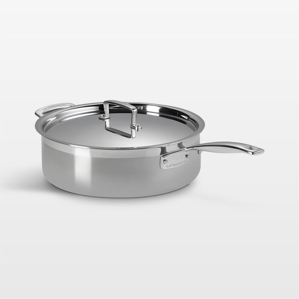 Le Creuset Classic Stainless Steel 6-Qt. Saute Pan with Lid