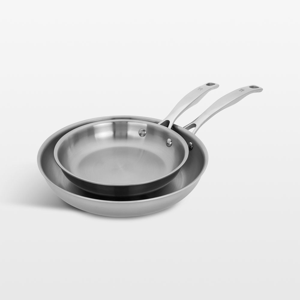 HENCKELS Clad H3 8" and 10" Stainless Steel Fry Pan Set
