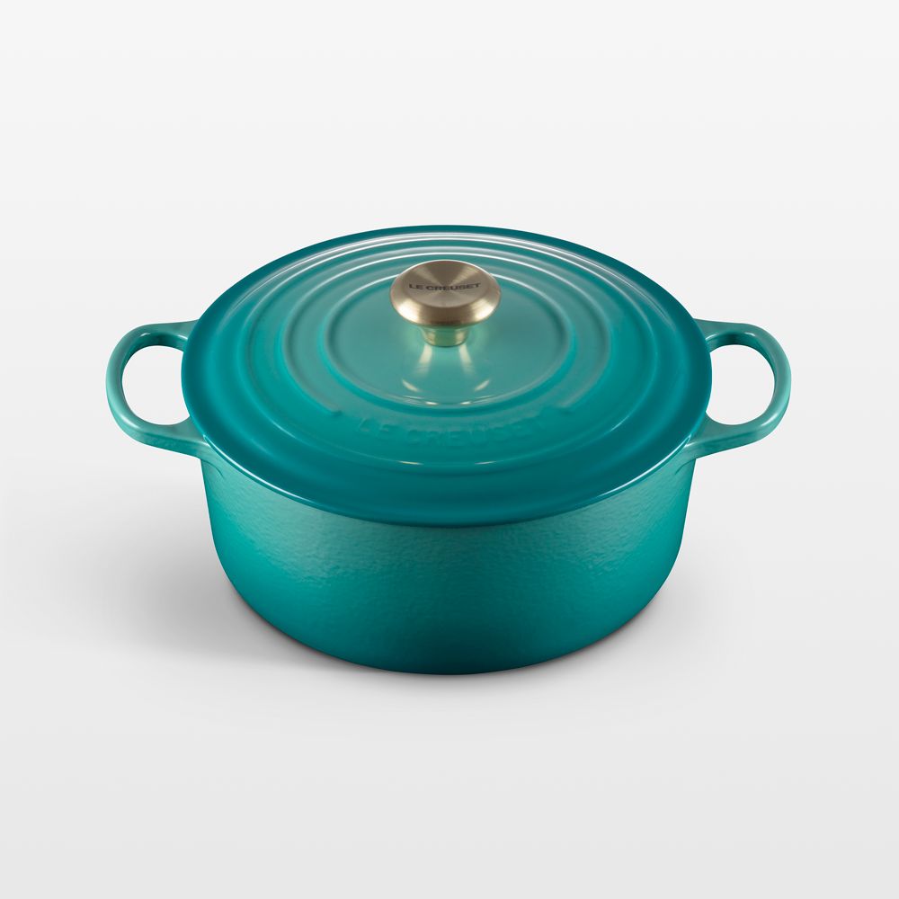 Le Creuset Signature 5.5-Qt. Riviera Enameled Cast Iron Round Dutch Oven