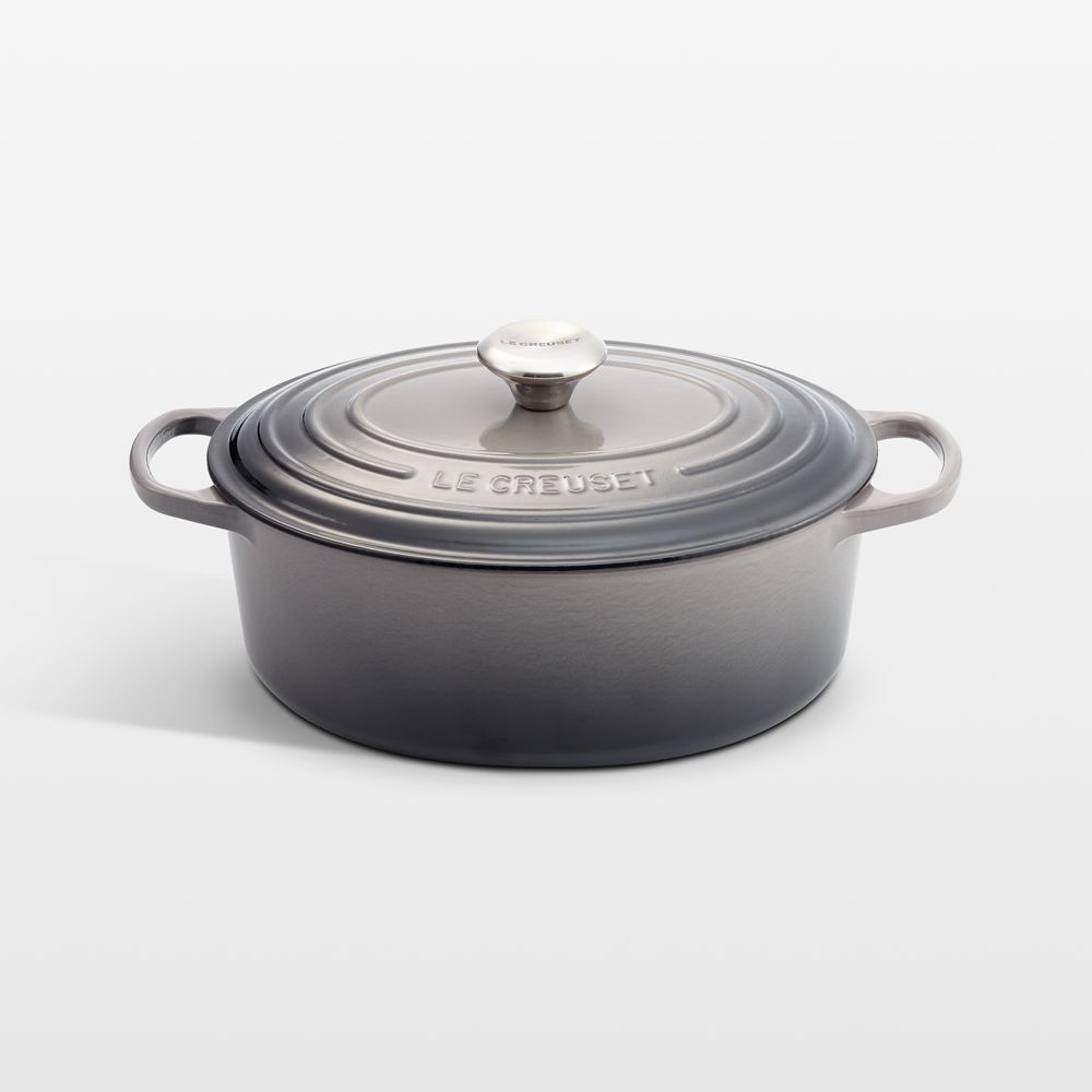 Le Creuset Signature 5-Qt. Oyster Enameled Cast Iron Oval Dutch Oven