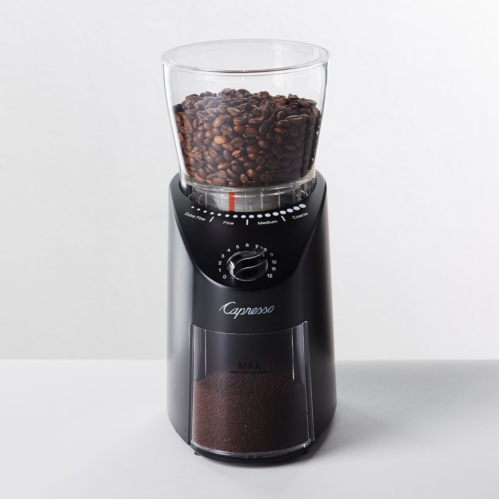 Capresso Infinity Plus Black Conical Burr Grinder