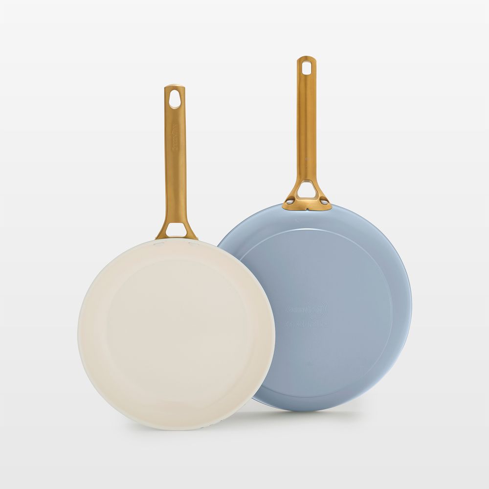 GreenPan Reserve Pro Glacier Ceramic Nonstick 10" and 12" Fry Pans Set