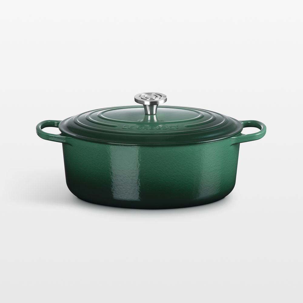 Le Creuset Signature 6.75-Qt. Artichaut Enameled Cast Iron Oval Dutch Oven