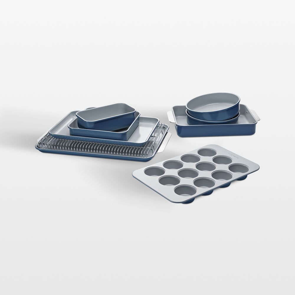 Caraway Navy Non-Toxic Ceramic Nonstick 11-Piece Mega Bakeware Set
