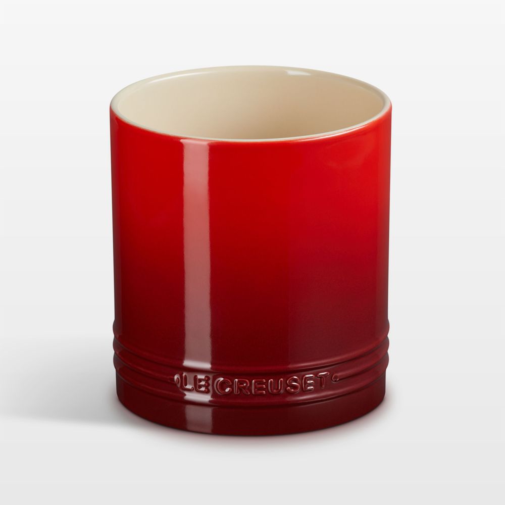 Le Creuset Cerise 40-Oz. Stoneware Utensil Crock