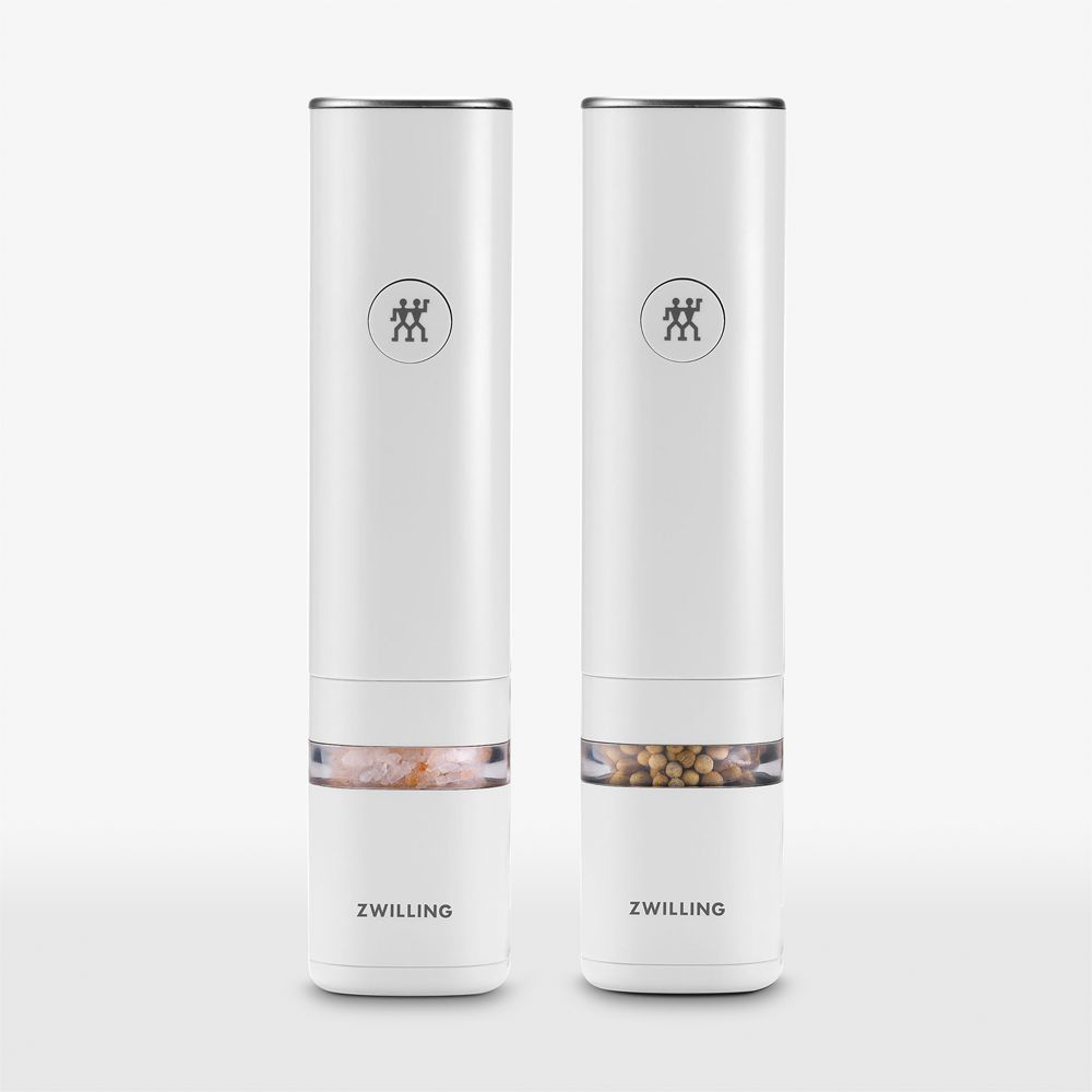 Zwilling Enfinigy White Salt & Pepper Mill Set