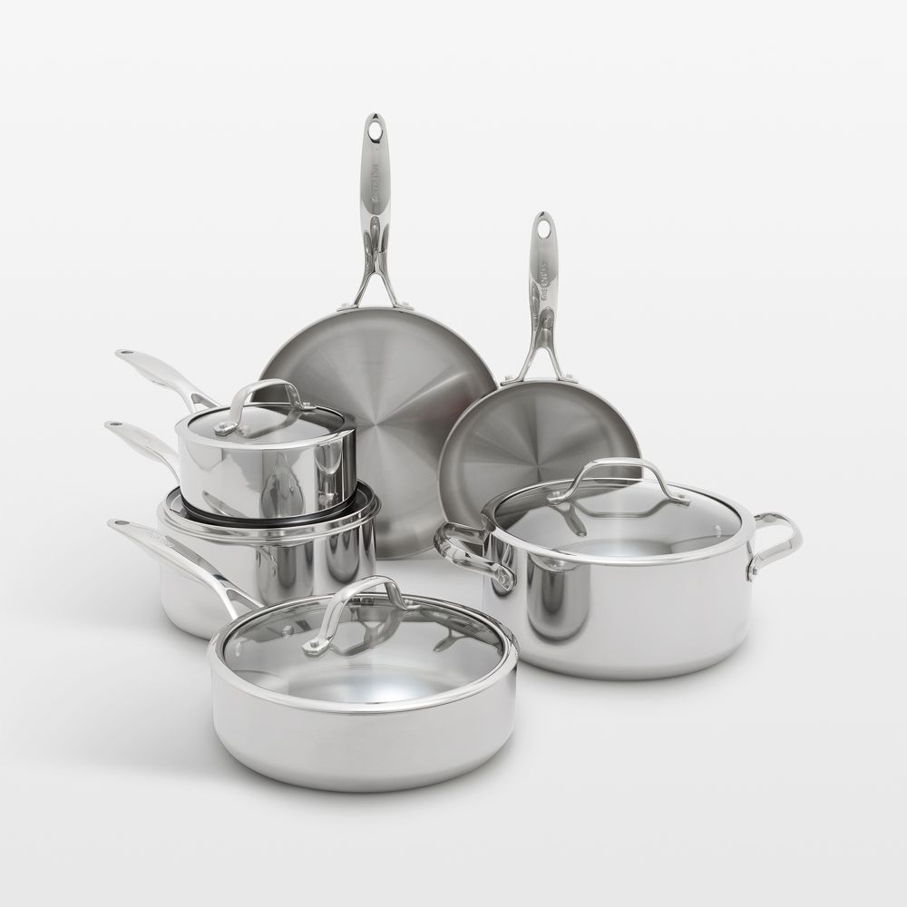 GreenPan Valencia Pro Stainless Steel 10-Piece Cookware Set