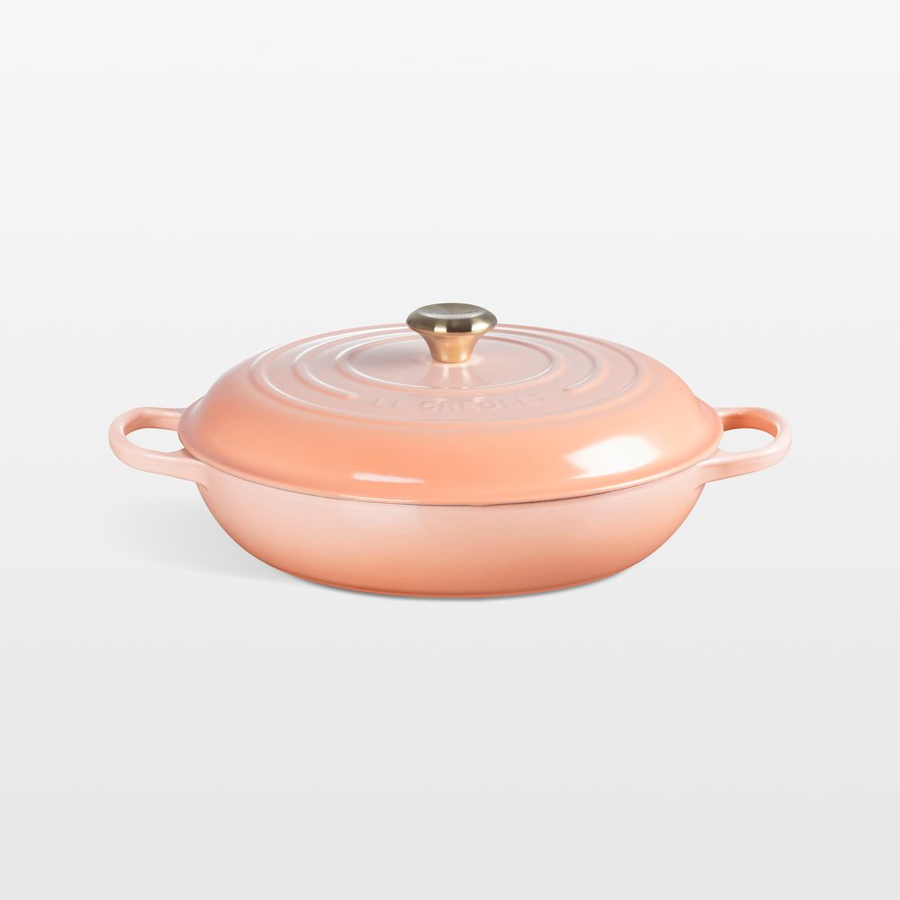 Le Creuset Signature 5-Qt. Peche Enameled Cast Iron Braiser
