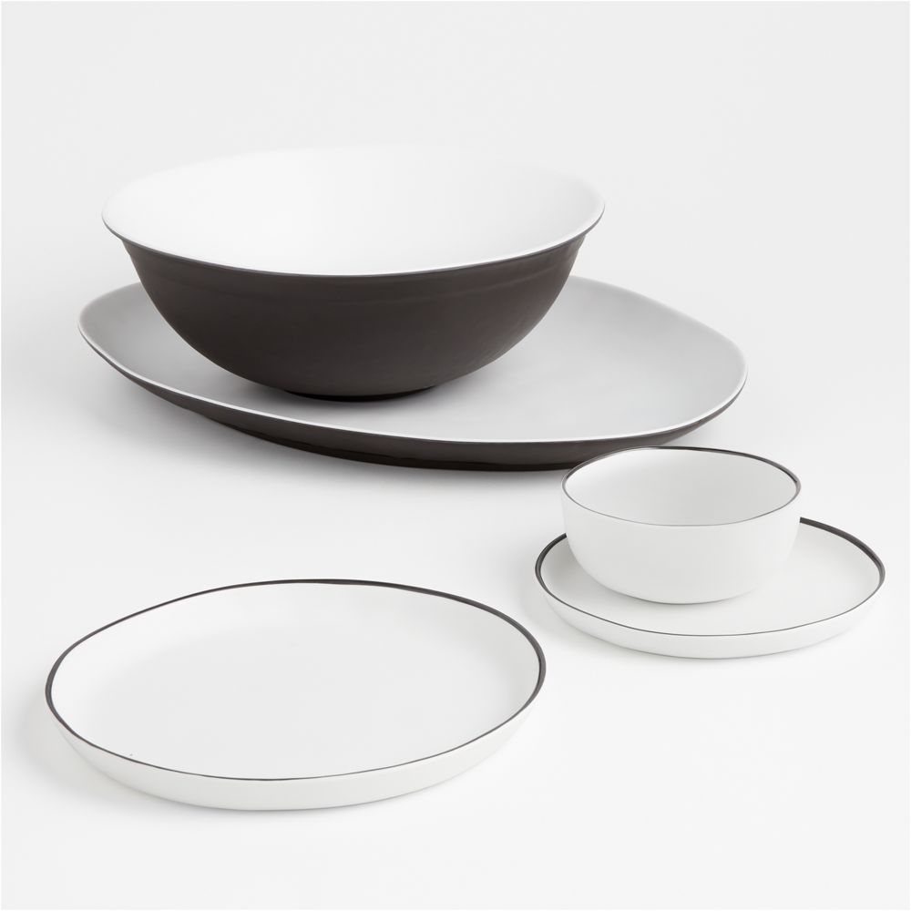 Alternative view of Range Large Melamine Serving Bowl by Leanne Ford