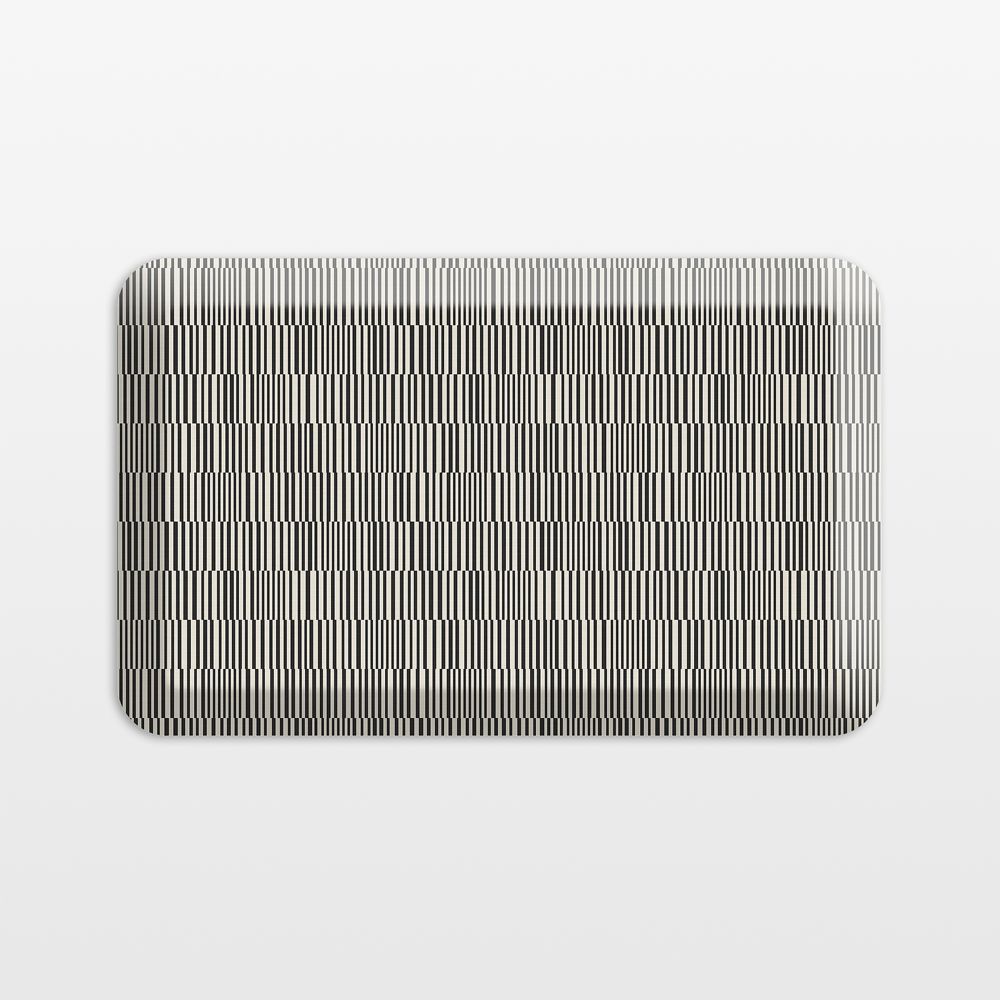 GelPro OffSet Black Comfort Kitchen Mat, 20"x32"