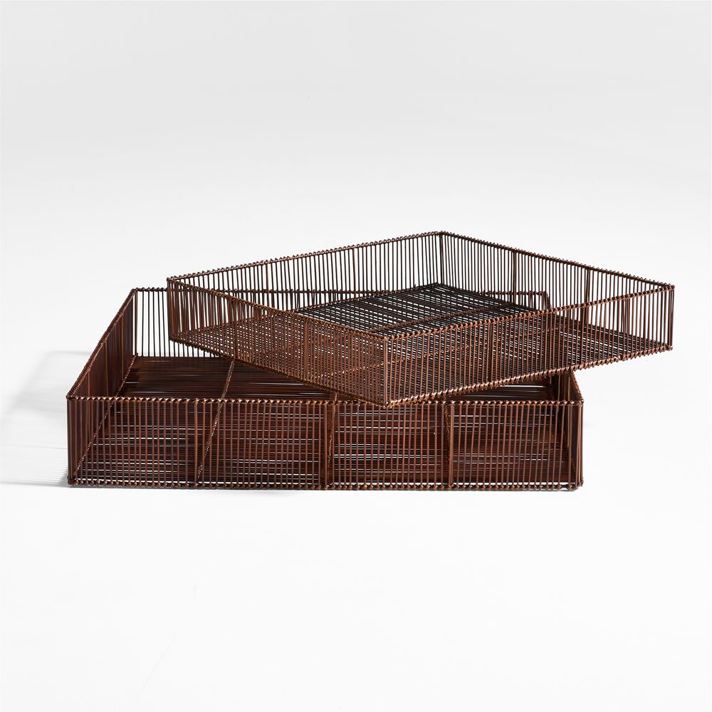 Parker Bamboo and Metal Trays by Jake Arnold- Image 3