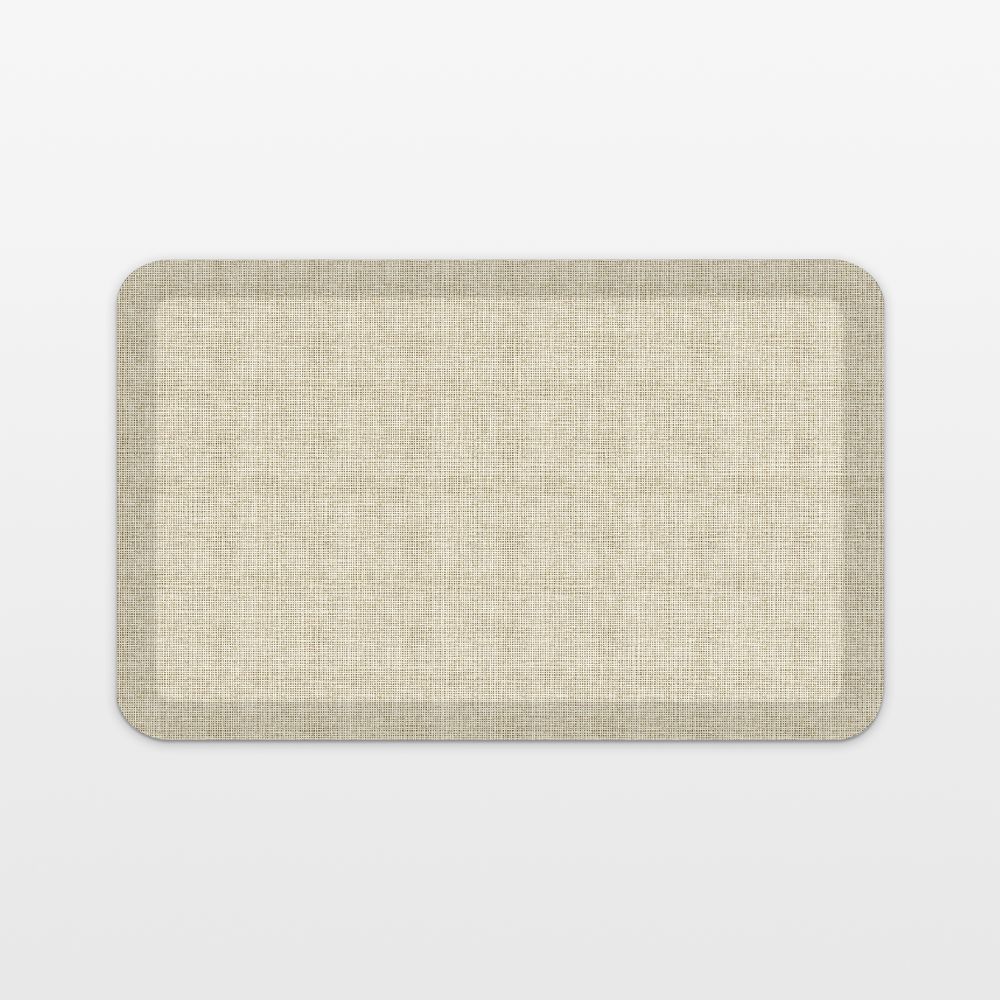 GelPro Designer Comfort Tweed Antique White Kitchen Mat, 20"x32"