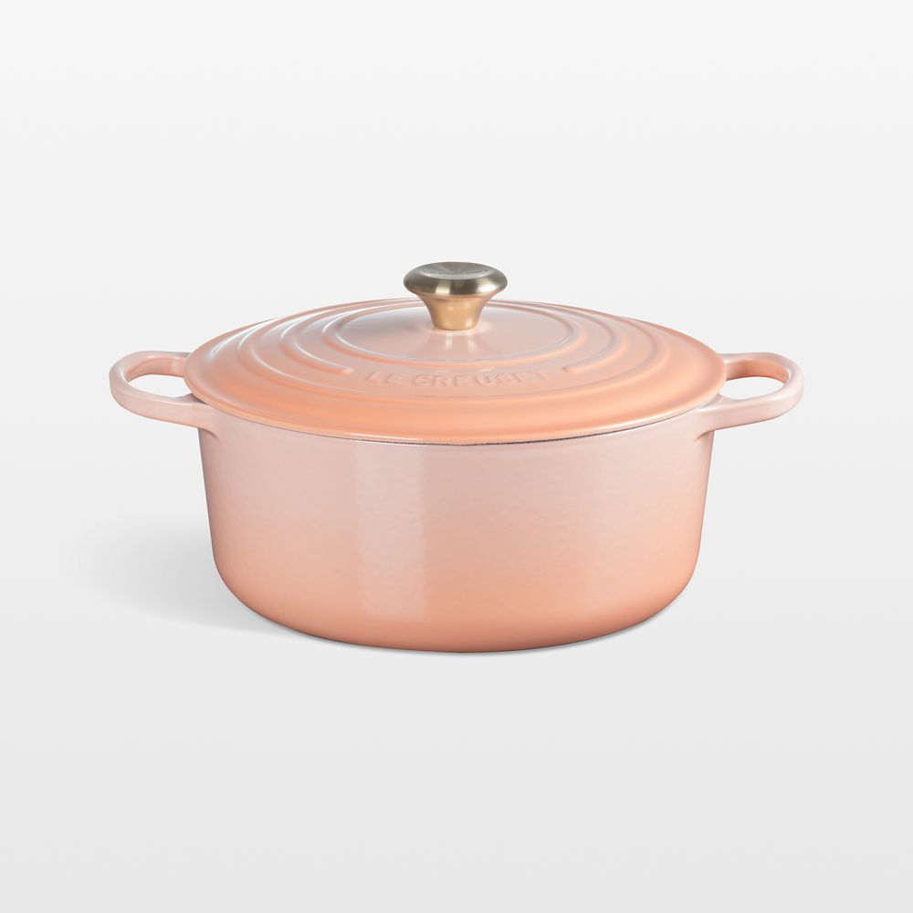 Le Creuset Signature 7.25-Qt. Peche Enameled Cast Iron Round Dutch Oven