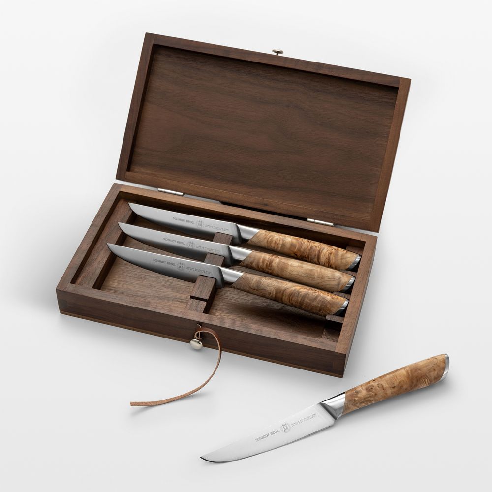 Schmidt Brothers Strata Steak Knives, Set of 4