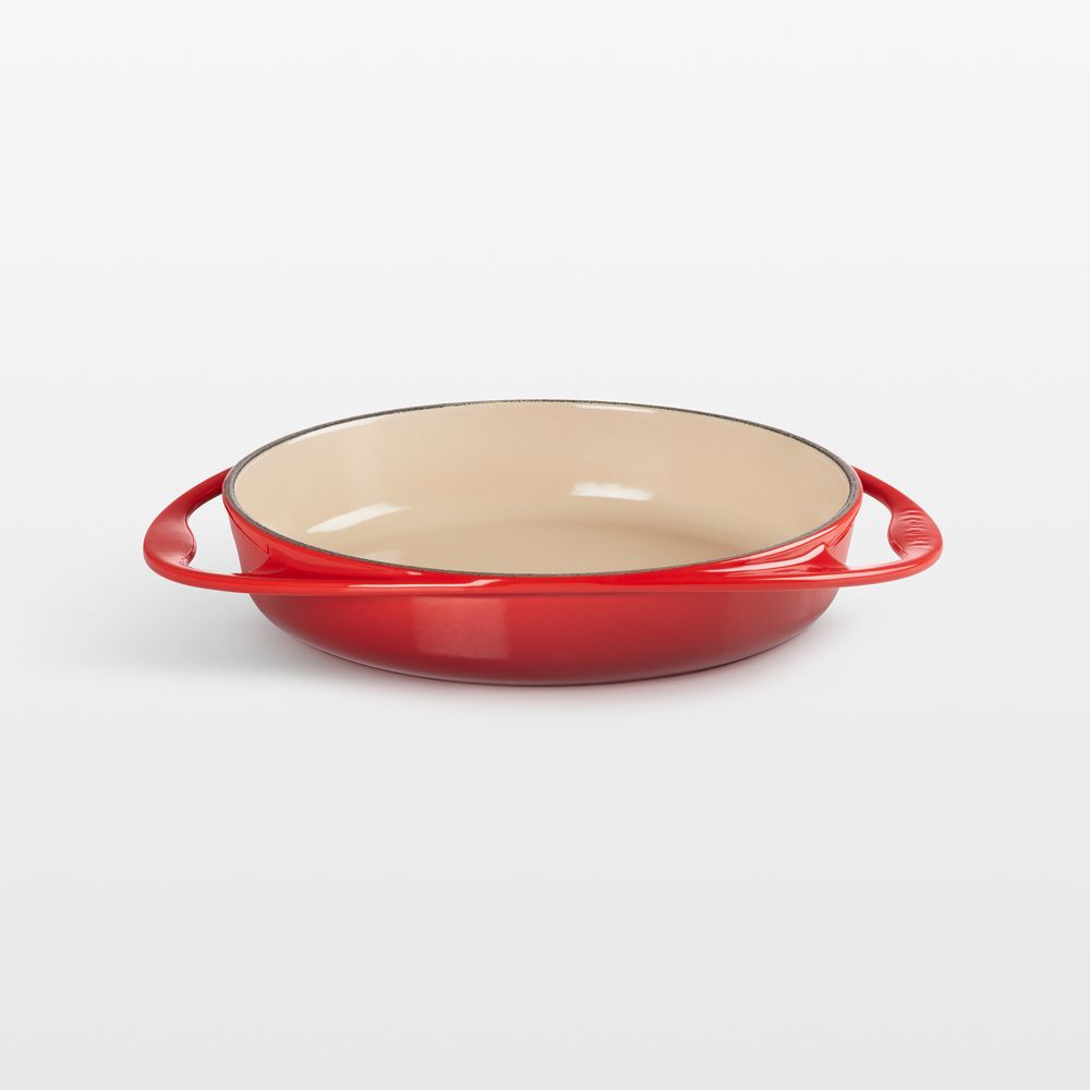 Le Creuset Heritage Traditional 2-Qt. Cerise Round Tarte Tatin Dish