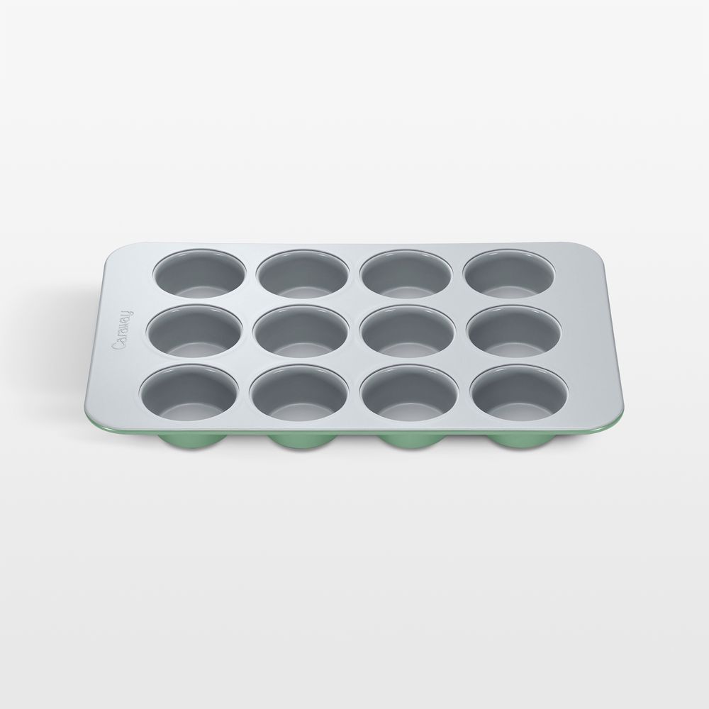 Caraway Sage Ceramic Nonstick 12-Cup Muffin Pan