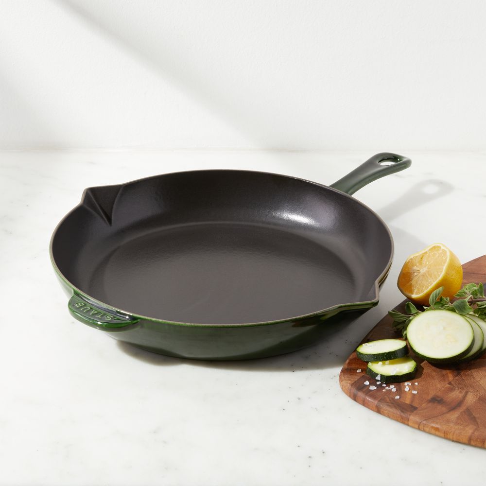 Staub 12" Basil Enameled Cast Iron Fry Pan