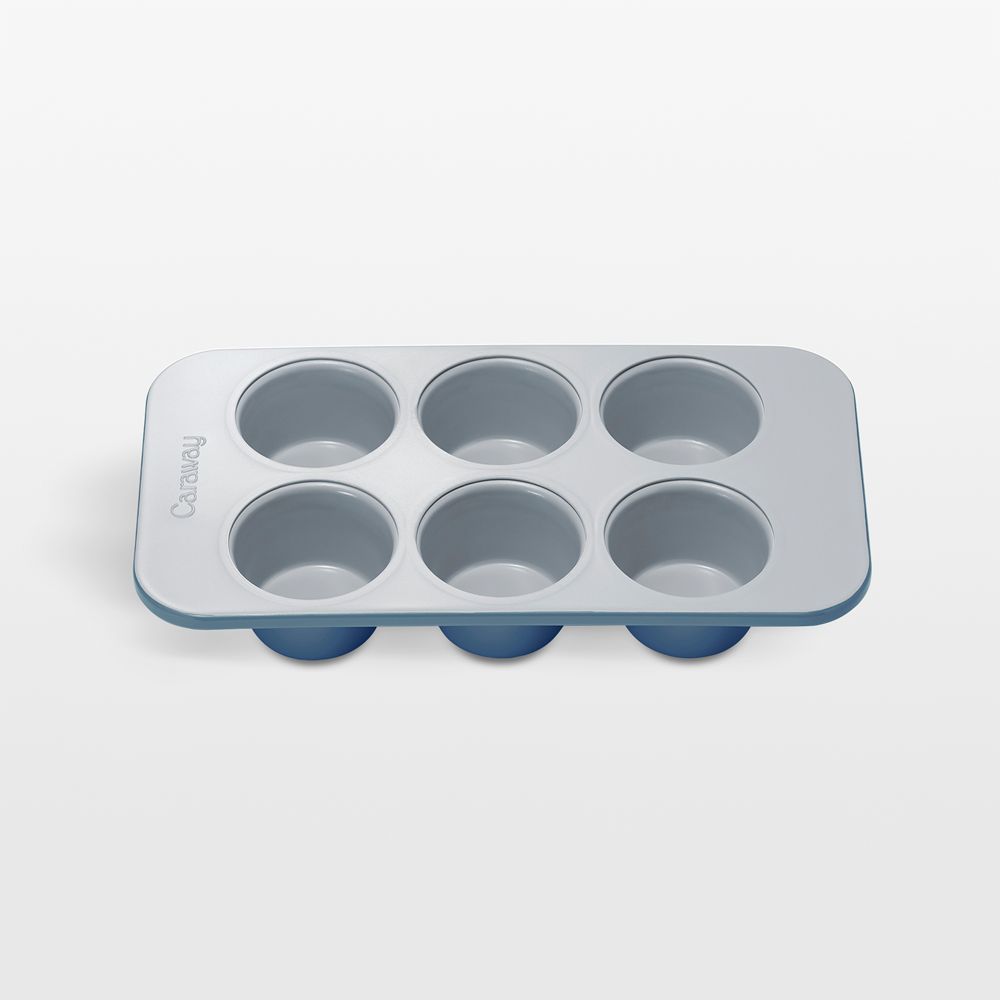 Caraway Slate Ceramic Nonstick 6-Cup Muffin Pan