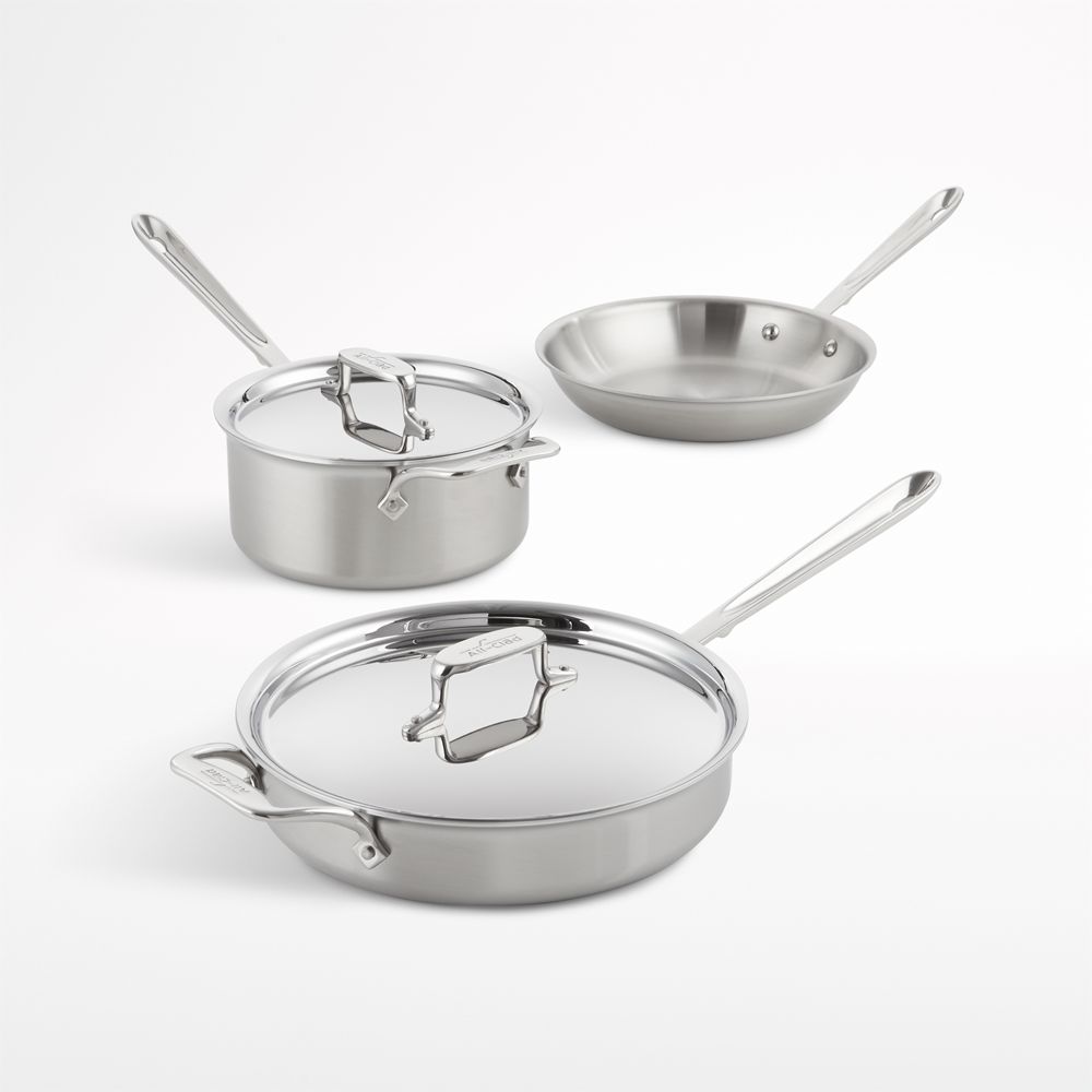 All-Clad D5 Brushed Stainless Steel 5-Piece Cookware Set