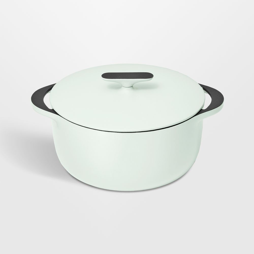 Caraway 6.5-Qt. Light Mist Enameled Cast Iron Dutch Oven with Lid