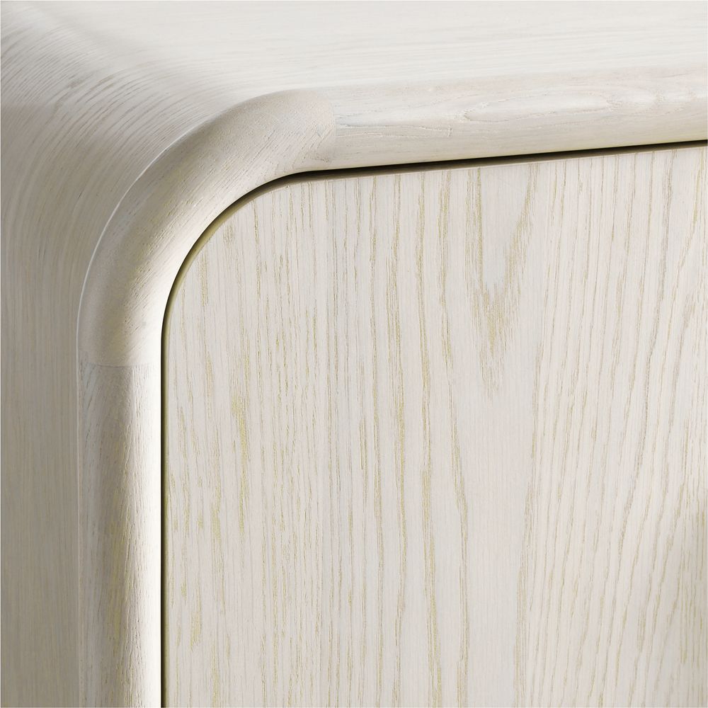 Alternative view of Annie 72" Whitewash Wood Storage Media Console by Leanne Ford