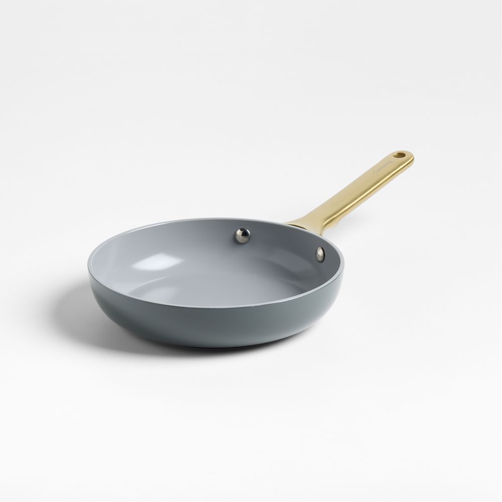 Caraway Graphite Ceramic Nonstick 8" Mini Fry Pan with Gold Hardware