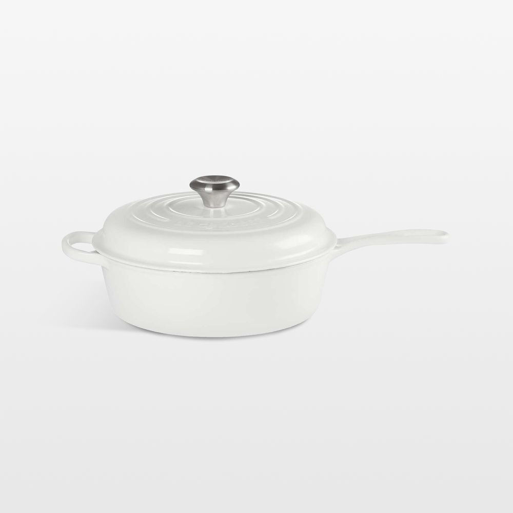 Le Creuset Signature 3.75-Qt. White Enameled Cast Iron Cassadou