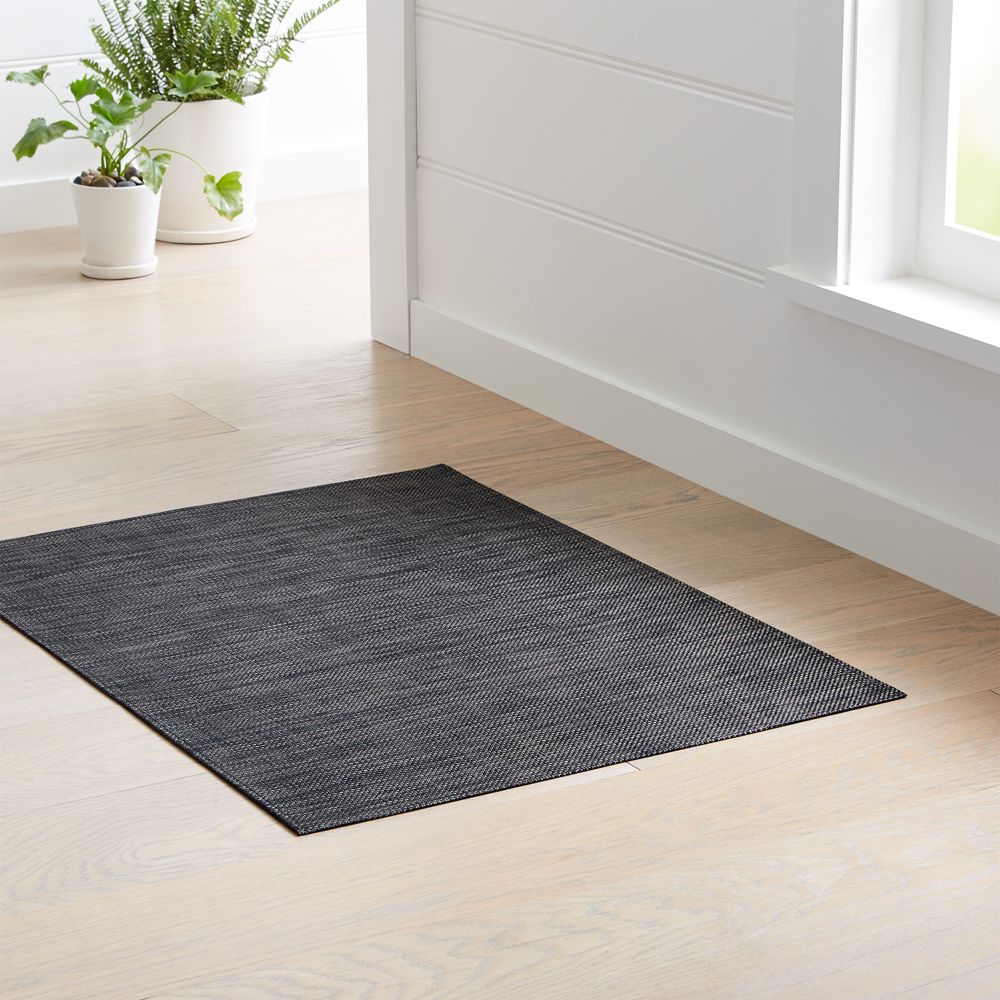 Chilewich Basketweave Carbon Woven Indoor/Outdoor Floormat