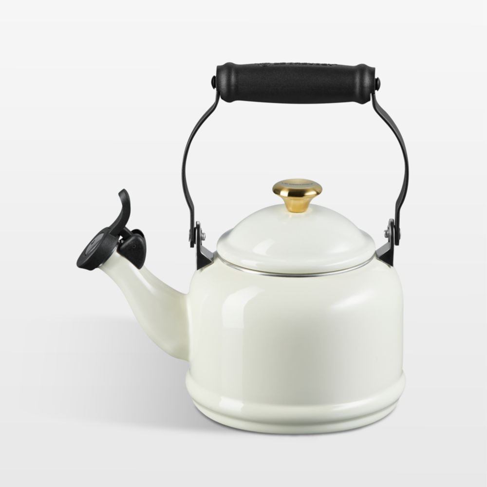 Le Creuset 1.25-Qt. Demi Cream Whistling Tea Kettle