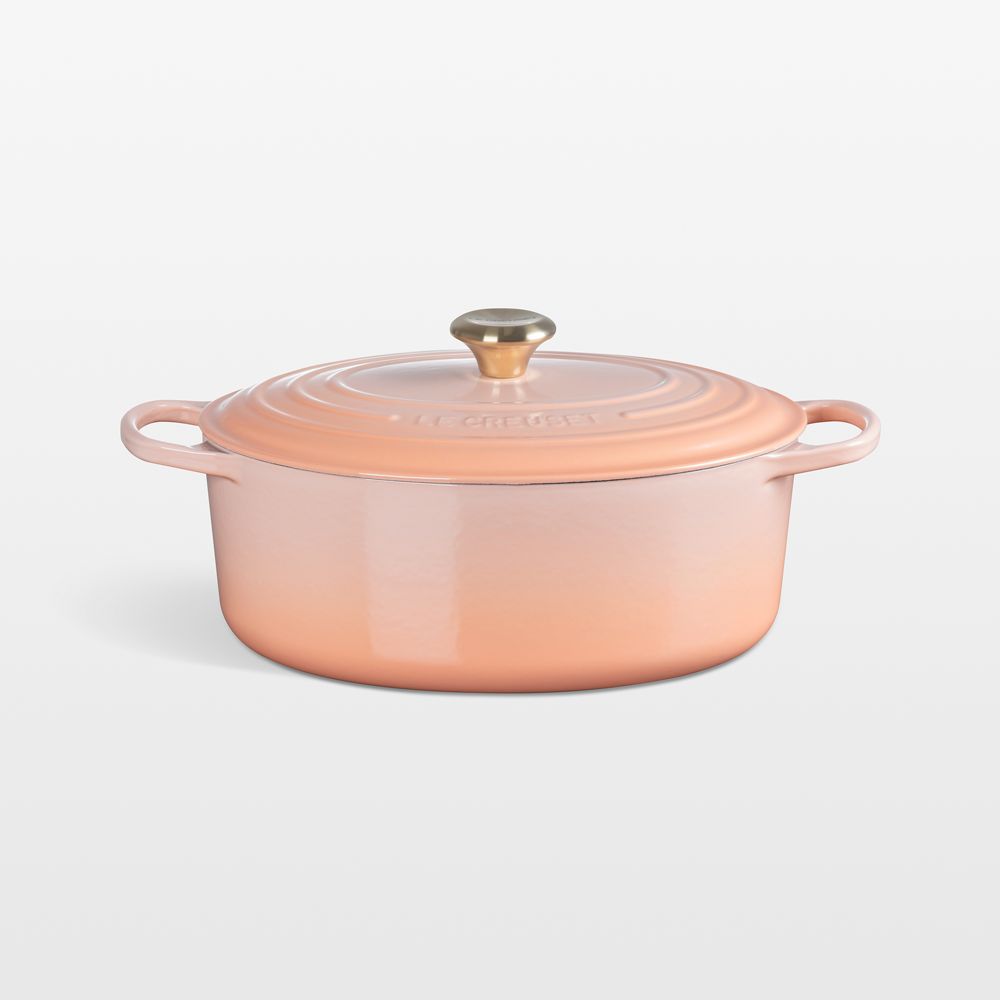 Le Creuset Signature 6.75-Qt. Peche Enameled Cast Iron Oval Dutch Oven