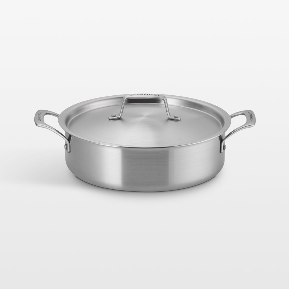 Le Creuset Essential Stainless Steel 4.5-Qt. Rondeau with Lid