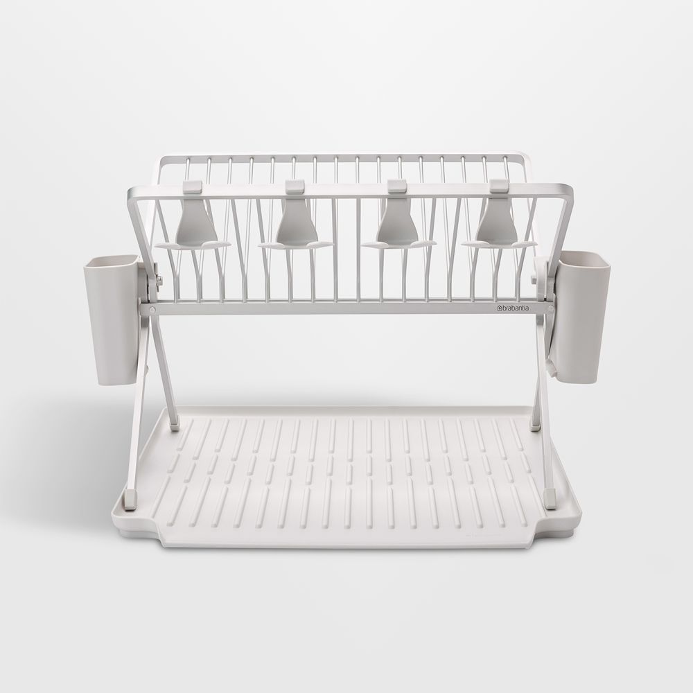 Brabantia Sinkside Foldable Dish Rack, Light Grey, Large