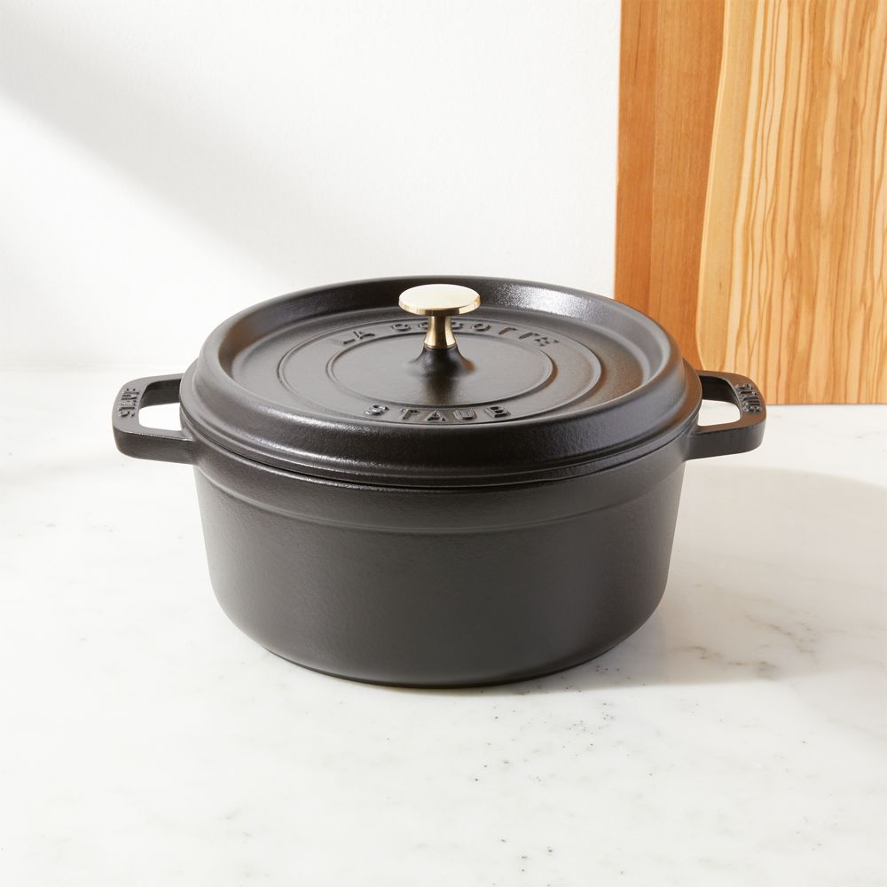 Staub 4-Qt Matte Black Cocotte