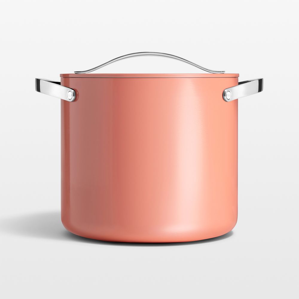 Caraway Cookware Plus Perracotta Ceramic 12-Qt. Stock Pot with Lid