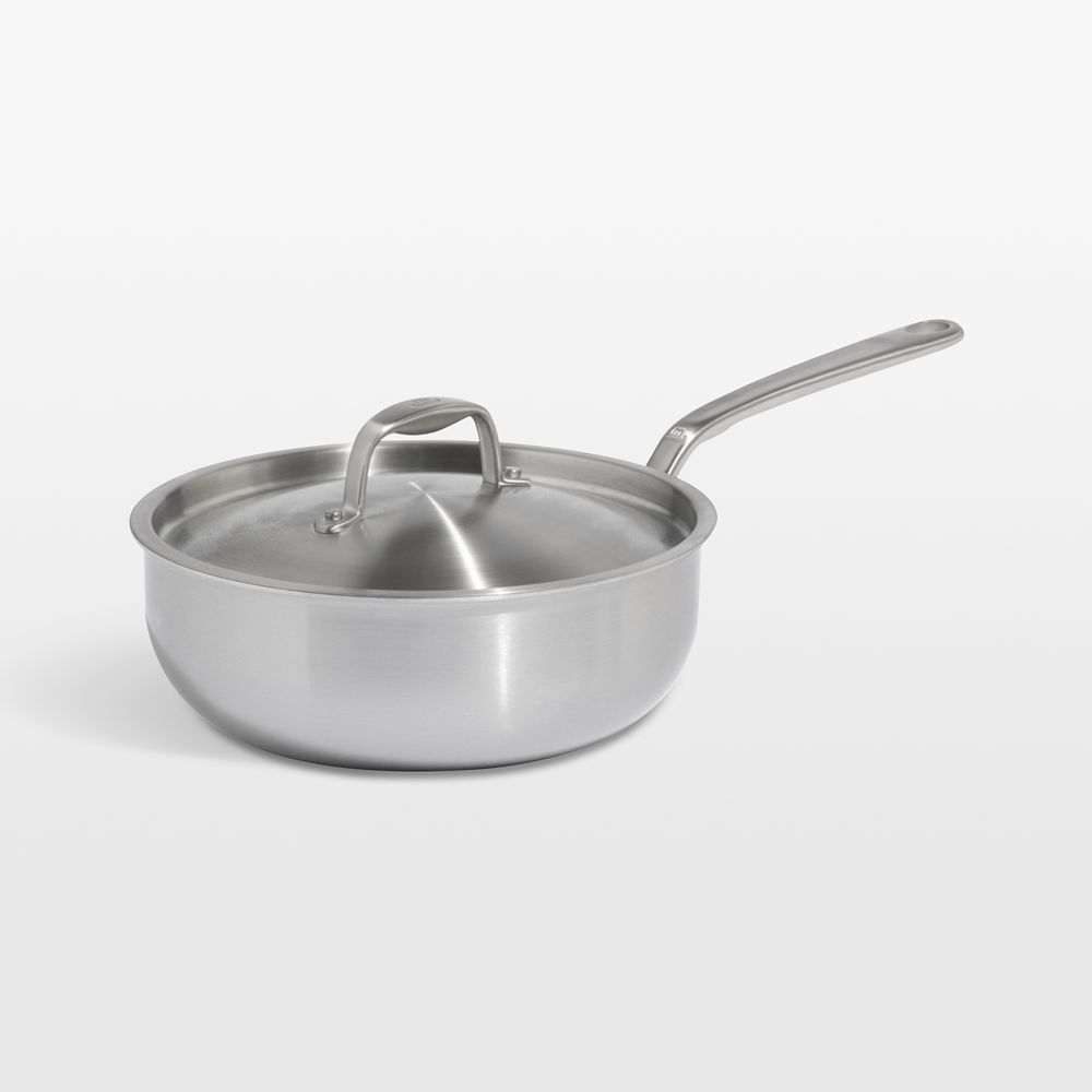 Made In CeramiClad Nonstick 3-Qt. Saucier with Stainless Steel Hardware
