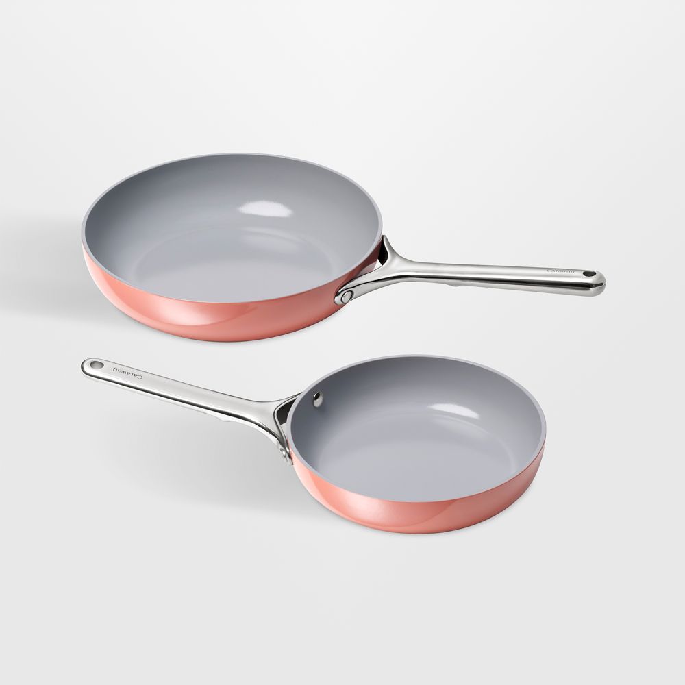 Caraway Perracotta Ceramic Nonstick 8" and 10.5" Fry Pan Duo