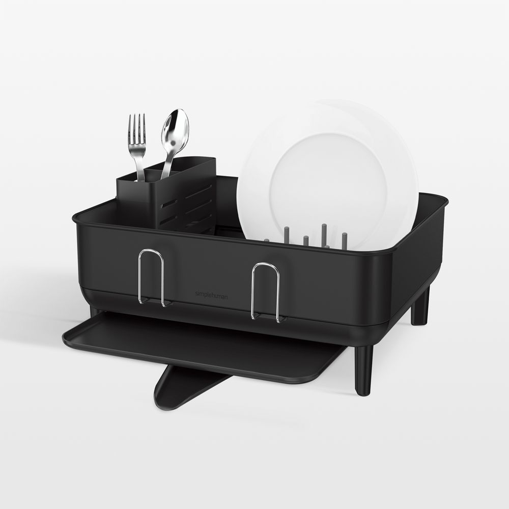 Simplehuman Black Compact Steel Frame Dishrack
