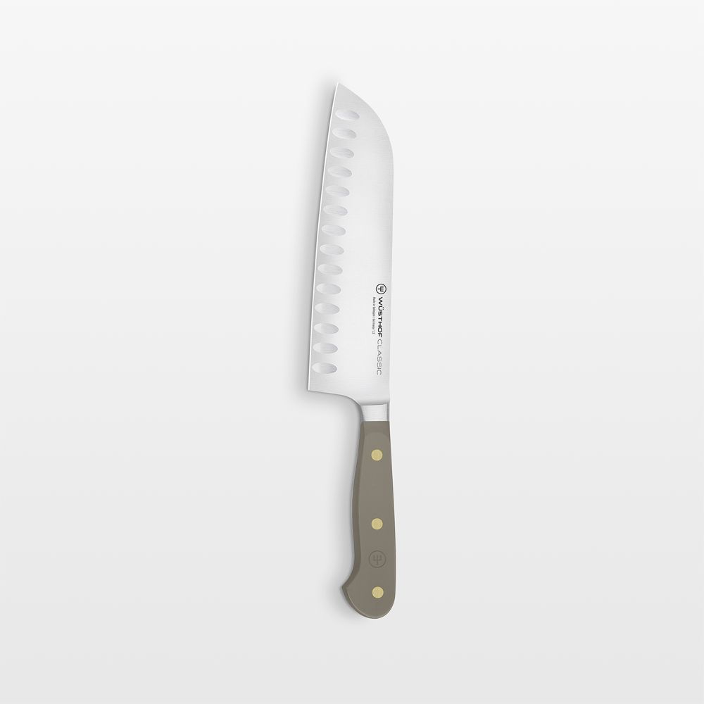 Wusthof Classic Color Velvet Oyster 7" Santoku Knife