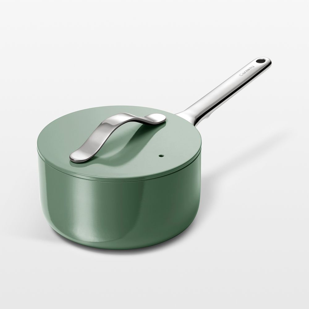 Caraway Sage 1.75-Qt. Ceramic Nonstick Mini Saucepan