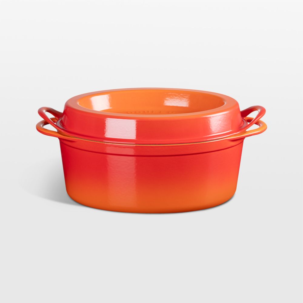 Le Creuset 7.25-Qt. Flame Enameled Cast Iron Oval Doufeu Dutch Oven