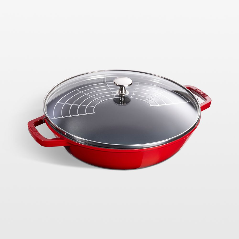 Staub Matte Cherry 4.5-Qt. Perfect Pan