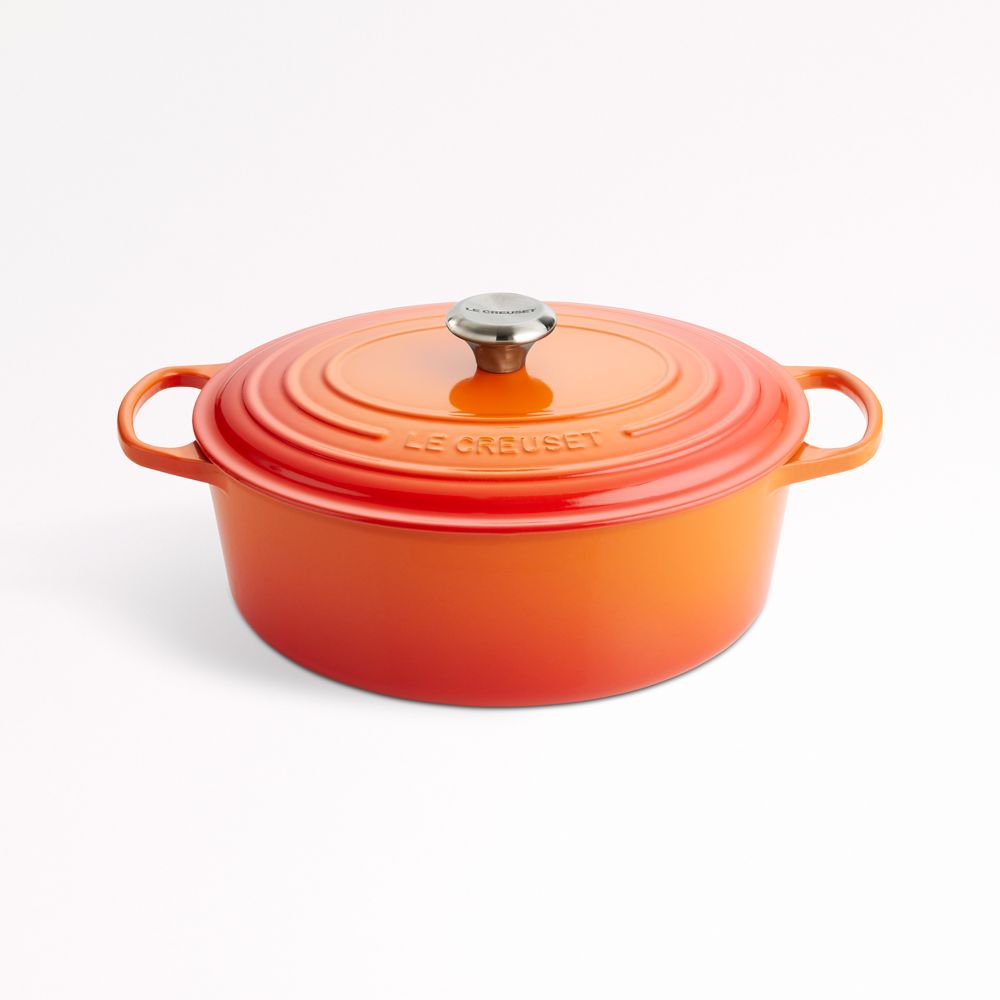 Le Creuset Signature 6.75-Qt. Flame Enameled Cast Iron Oval Dutch Oven