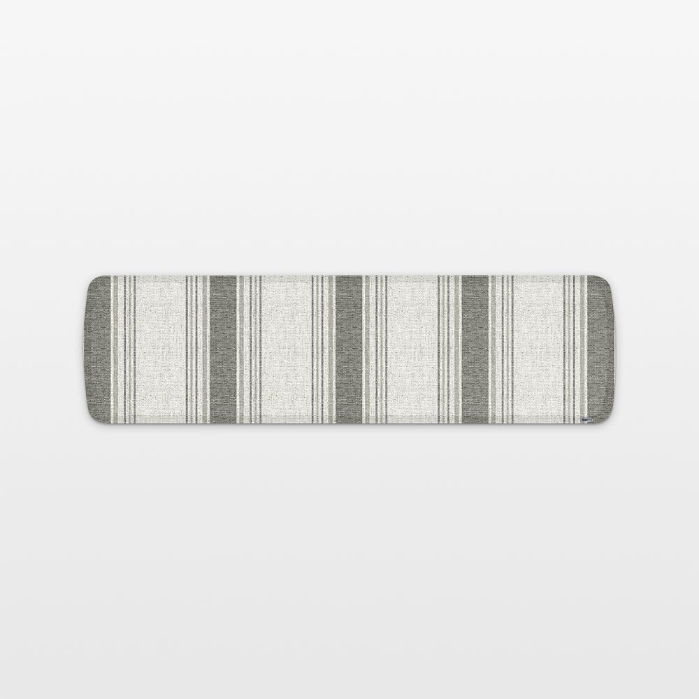 GelPro Elite Landon Stripe Grey Harbor Kitchen Mat, 20"x72"