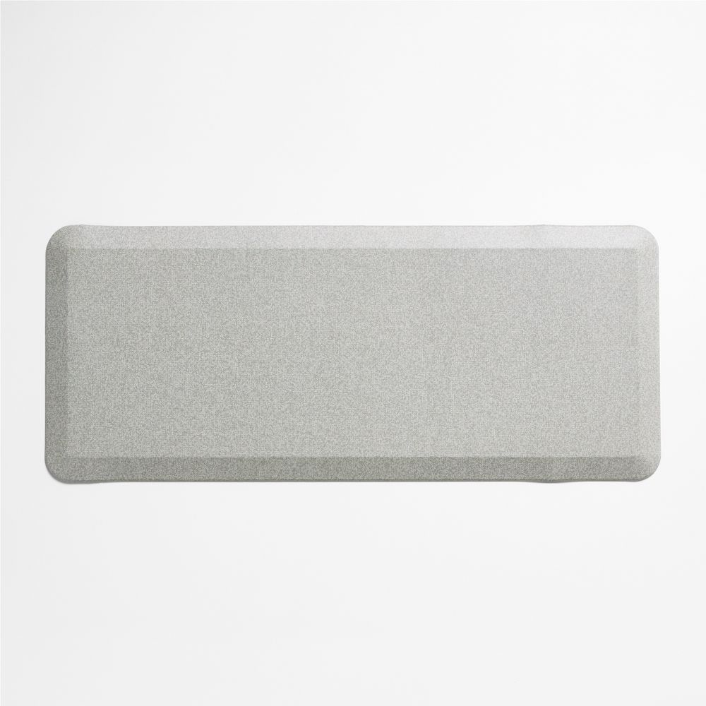 Crate & Barrel GelPro Comfort Grey Pin Check Kitchen Mat 20"x48"