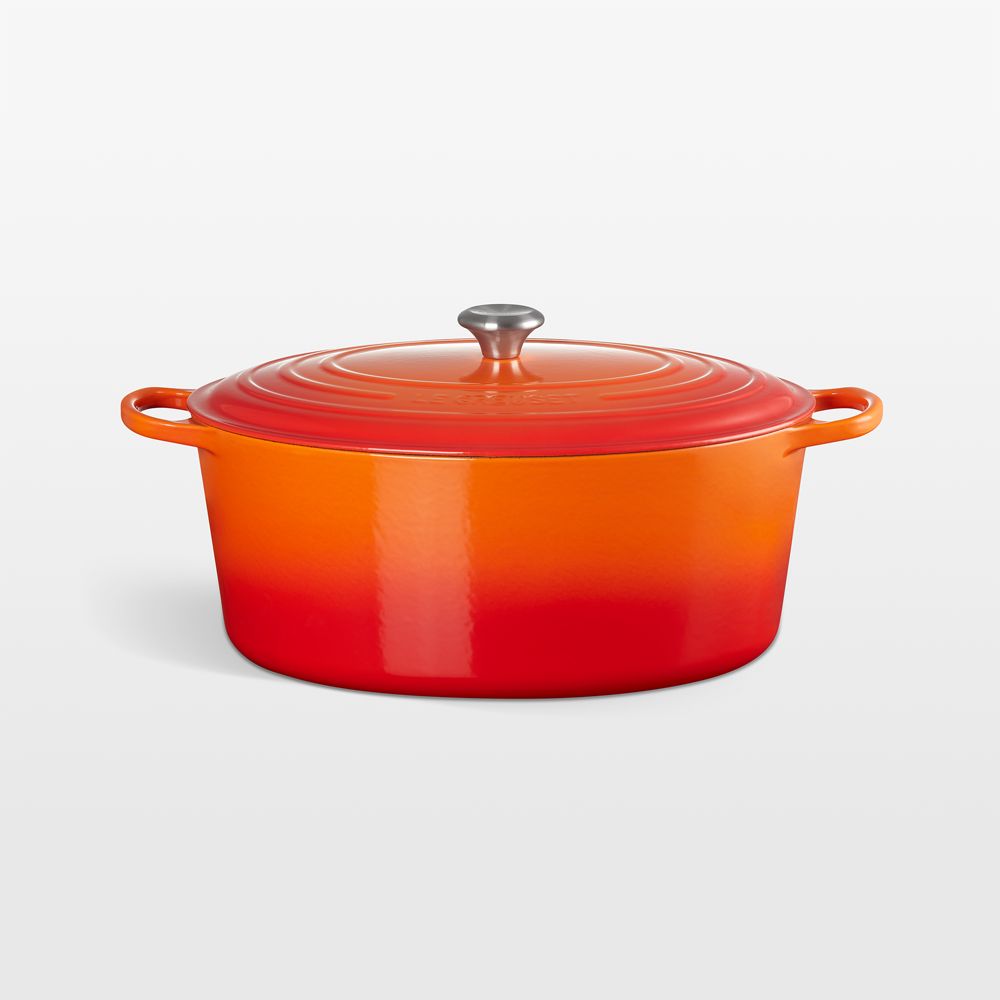 Le Creuset Signature 15.5-Qt. Flame Enameled Cast Iron Goose Pot Dutch Oven