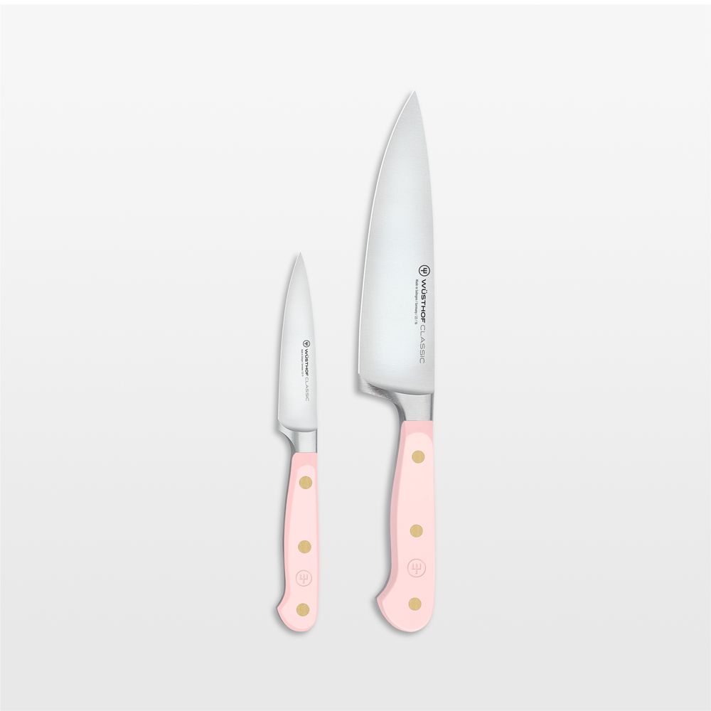 Wusthof Classic Pink Himalayan Salt 2-Piece Paring & Chef's Knife Set